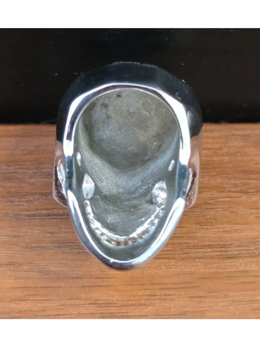 BLACKJACK Men's Stainless Steel Skull Pendant w/ Black Cubic Zirconia Eyes
